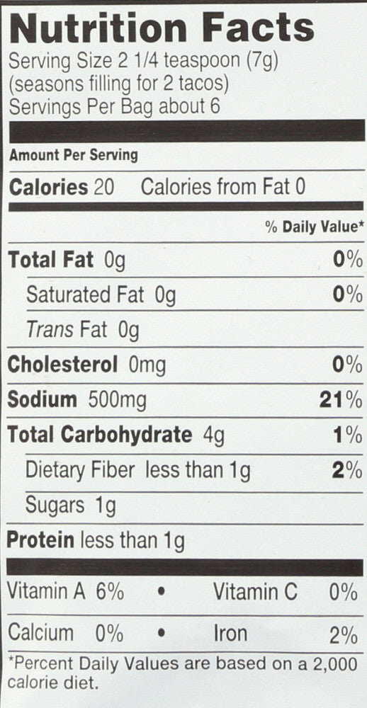 OG2 SEASONING TACO ( 12 X 1.4 OZ   )